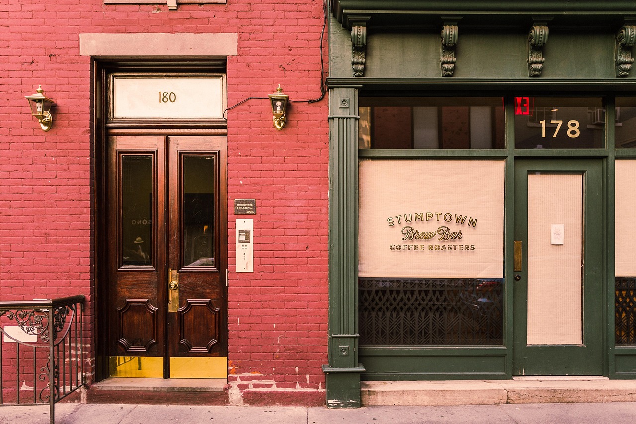 Storefront entrance in Nashville