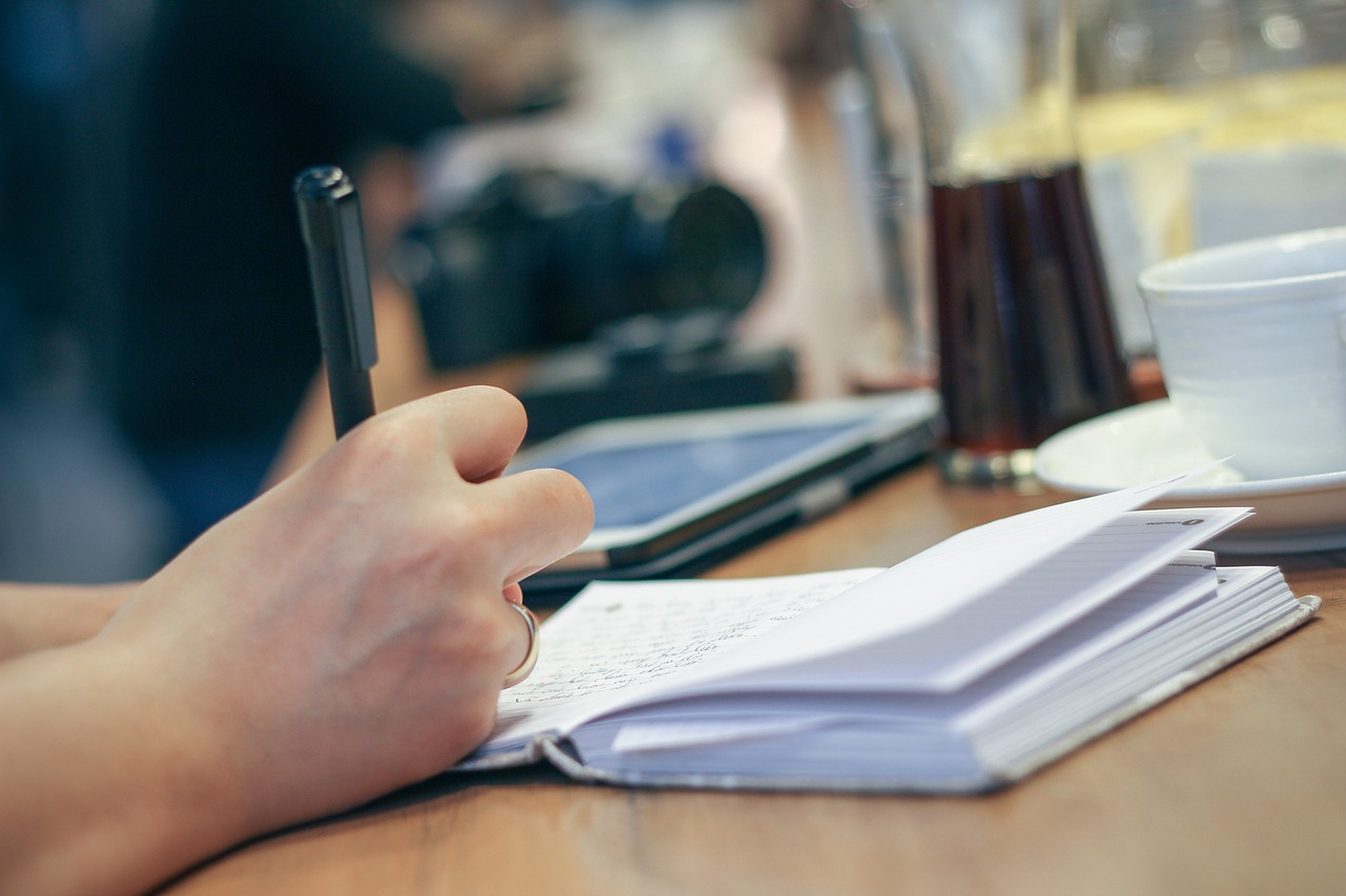 Notes and checklist on a desk